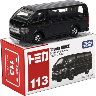 Die Cast 1:64 – Tomica Regular 113 – Toyota Hiace - 4904810102786 - Rokomari product